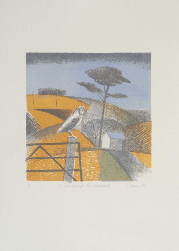 A Landscape Remembered a Lithograph by the Artist Tom Mabon