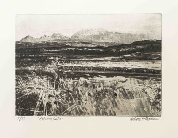 Autumn Cuillin a Polymer Photogravure by the Artist Andrew McMorrine