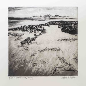 Summer Shore a Polymer Photogravure by the Artist Andrew McMorrine