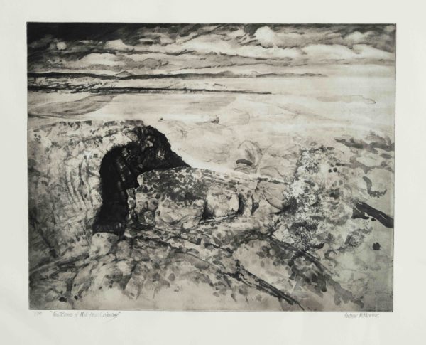 The Bens of Mull from Colonsay a Polymer Photogravure by the Artist Andrew McMorrine