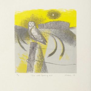 The Cold Spring Air a Lithograph by the Artist Tom Mabon