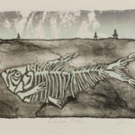 Print of a dead fish
